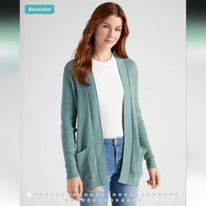 Staccato Open Front Pocket Cardigan- L